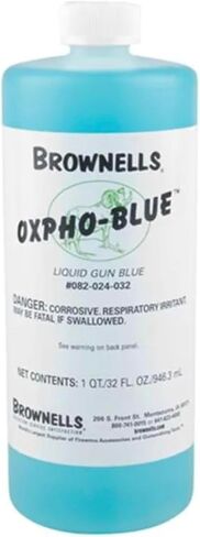 Brownels Oxpho-Blue Liquid Blue, Cold Bluing Solution / 100 Cleaning swabs, Professional Grade, 32 oz New Version in Kuwait