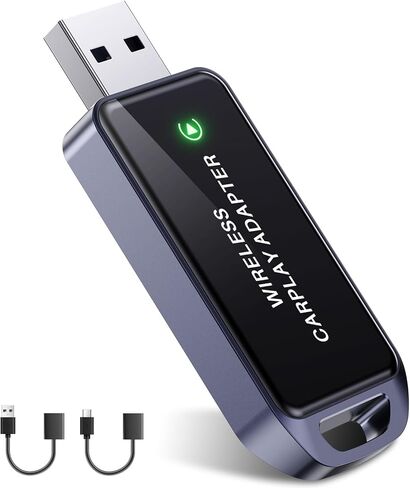 Wireless CarPlay Adapter for iPhone, 2026 Upgraded Mini Design & Plug and Play & 5s Auto Stable Connection Converts Wired Connections to Wireless Compatible for iPhone 6+ (iOS 10+) & 2016+ Car in Kuwait