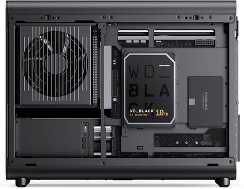 JONSBO D33 Black Micro ATX PC Case,High Airflow MATX case with Tempered Glass Panel,9 Fan Positions,High Compatibility,Supports MATX BTF MB, 435mm GPU/360AIO/172mm Air Cooler,ATX/SFX PSU,Black in Kuwait