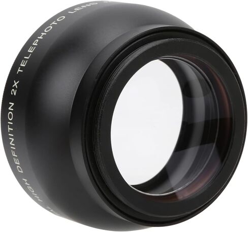 49MM 2X Magnification Telephoto Lens, High Definition Super Telephoto Lens with 62mm Front Thread for All 49mm Filter Interface Camera Lenses in Kuwait