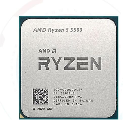 معالج A R 5 5500 CPU R5 3.6 جيجا هرتز 6-Core 12-Thread CPU Gaming 7NM L3 = 16M Soket AM4 Baru Tanpa Pendingin in Kuwait