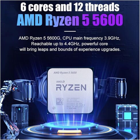 معالج وحدة المعالجة المركزية AR 5 5600 R5 3. جيجا هرتز سداسي النواة اثني عشر خيط 7NM L3 = 32M 100-000000927 مقبس AM4 in Kuwait