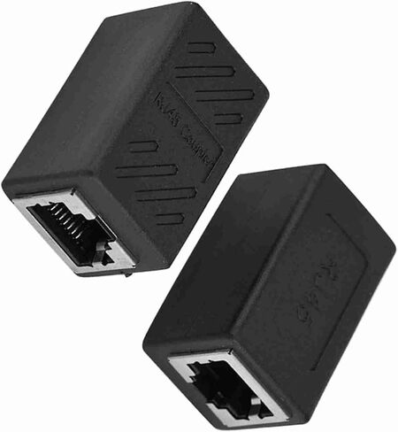 موسع موصل LAN Ethernet RJ45 أنثى إلى أنثى لتحسين مساحة النقل وتوفير قطعتين in Kuwait