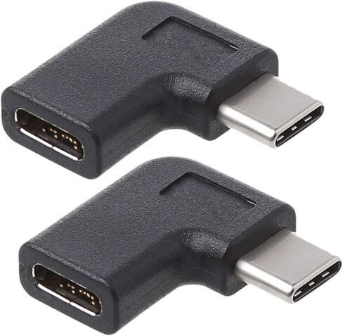2X 90 Degree Right Angle USB 3.1 Type C Male to Female USB-C Converter Adapter in Kuwait
