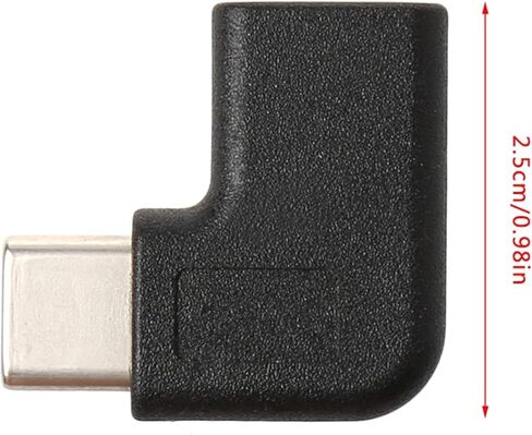 2X 90 Degree Right Angle USB 3.1 Type C Male to Female USB-C Converter Adapter in Kuwait