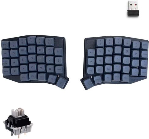 لوحة مفاتيح ميكانيكية Sofle Ergonomic Split MX، 2.4 جيجا هرتز، قابلة للتبديل السريع، تصميم مضغوط بنسبة 60%، تصميم مريح، أغطية مفاتيح PBT (مفتاح HiFi) in Kuwait