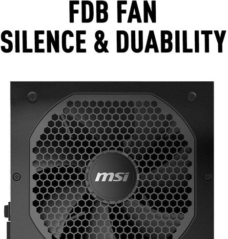 مزود الطاقة من سلسلة MSI MPG (PSU): 850 وات، وحدات كاملة، معتمد من الذهب 80 PLUS، ضمان 10 سنوات، A850GF (متجدد) in Kuwait