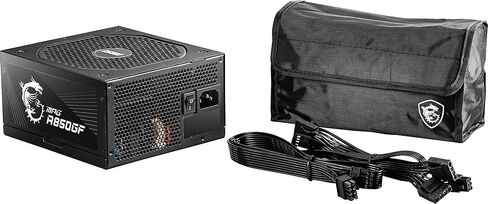 مزود الطاقة من سلسلة MSI MPG (PSU): 850 وات، وحدات كاملة، معتمد من الذهب 80 PLUS، ضمان 10 سنوات، A850GF (متجدد) in Kuwait