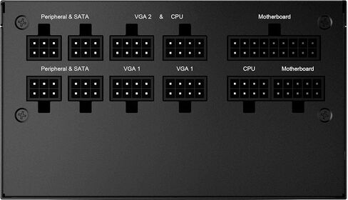 مزود الطاقة من سلسلة MSI MPG (PSU): 850 وات، وحدات كاملة، معتمد من الذهب 80 PLUS، ضمان 10 سنوات، A850GF (متجدد) in Kuwait