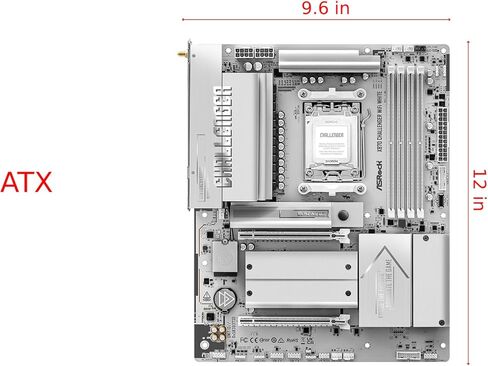 اللوحة الأم ASRock X870 Challenger WiFi White ATX، AMD AM5 Ryzen 9000/8000/7000، DDR5 8000+ (OC)، PCIe 5.0، Dual USB4، Wi-Fi 7، 2.5G LAN، 16+2+1 Dr.MOS in Kuwait