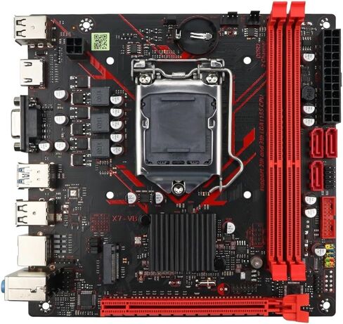 B75M Motherboard M.2 NVME PCIEx8 DVI Supports DDR3 2/3 Gen CPU LGA1155 for Gaming Computer in Saudi Arabia