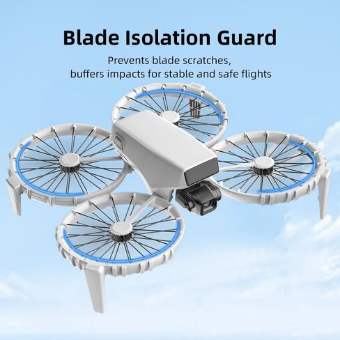 واقيات ممتصة للصدمات مع أرجل هبوط لملحقات الطائرة بدون طيار DJI Flip، غطاء حماية للمروحة مع أقدام هبوط سريعة الفك وخفيفة الوزن in Kuwait