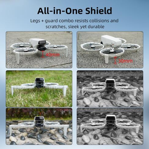 واقيات ممتصة للصدمات مع أرجل هبوط لملحقات الطائرة بدون طيار DJI Flip، غطاء حماية للمروحة مع أقدام هبوط سريعة الفك وخفيفة الوزن in Kuwait