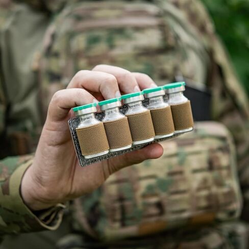 M-Tac Modular Ampoule Organizer Insert | Tactical Insert with Elastic Loops & Loop Velcro Backing | Fits Medical Kits & Backpacks, 5 Slot in Saudi Arabia