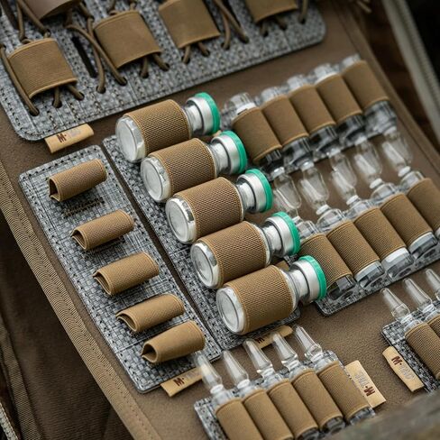 M-Tac Modular Ampoule Organizer Insert | Tactical Insert with Elastic Loops & Loop Velcro Backing | Fits Medical Kits & Backpacks, 5 Slot in Saudi Arabia