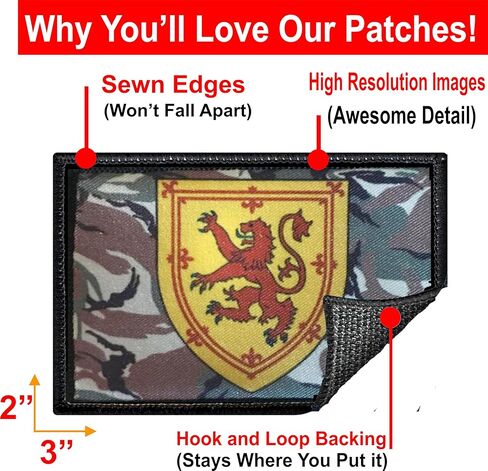 Scotland Rampant Lion Morale Patch| Scottish Patch by RedheadedTshirts | Backpack Patches, Plate Carrier Tactical Gear Patches and hat Patches in Kuwait