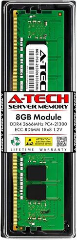 بديل ذاكرة الوصول العشوائي A-Tech 8 جيجا لهاتف Samsung M393A1K43BB1-CTD | وحدة ذاكرة DDR4 2666 ميجا هرتز PC4-21300 1Rx8 1.2V ECC RDIMM مسجلة ذات 288 دبوسًا in Kuwait