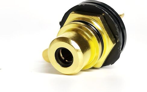 20 قطعة من مقبس RCA من سبائك الزنك - مقبس AV فردي مطلي بالذهب لتركيب لوحة الصوت والفيديو (موصل محوري) (أبيض × 20 قطعة) in Kuwait