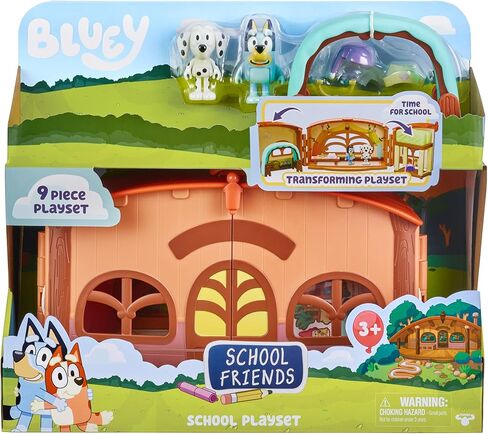 Bluey School Friends - Calypso's School Playset, 2.5-3" Chloe posable Figures & Playset in Saudi Arabia