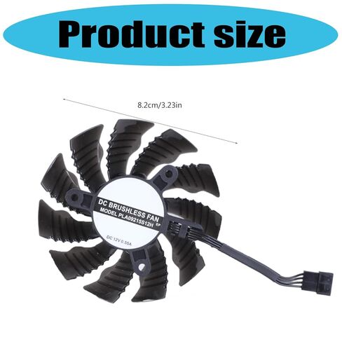 3Pcs PLA09215S12H 82mm 4Pin Video Card Cooling Fan for 2080 Graphics Coolers Accessories Replacement Graphics in Kuwait