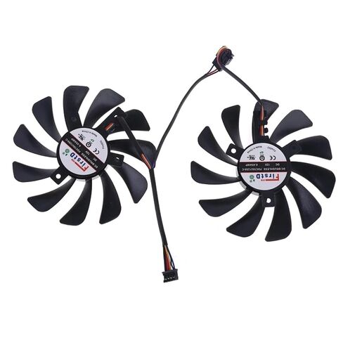 2pcs 95mm FDC10U12S9-C CF1010U12S Cooler Fan Replace for RX580 RX590 Graphics Card Cooling Fan in Kuwait