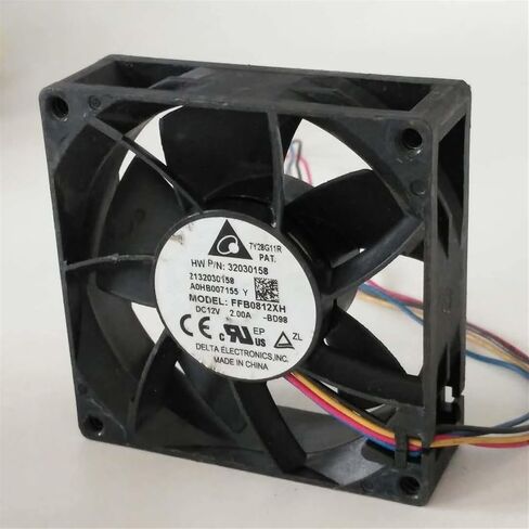 1 قطعة FFB0812XH 8025 80 مللي متر 80*80*25 مللي متر 12V 2A 4-Pin قوية Pwm محوري الخادم مروحة التبريد in Kuwait