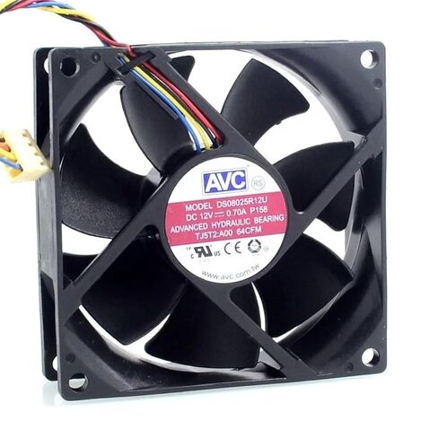 8025 مروحة تبريد 80 مم 12 فولت 0.70 أمبير PWM DS08025R12U التحكم في سرعة مروحة التبريد 80 * 80 * 25 مم in Kuwait
