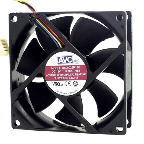 8025 مروحة تبريد 80 مم 12 فولت 0.70 أمبير PWM DS08025R12U التحكم في سرعة مروحة التبريد 80 * 80 * 25 مم in Kuwait