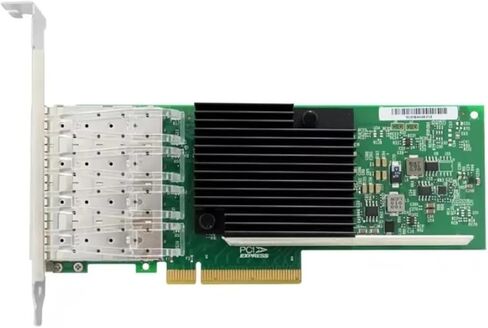 بطاقة الشبكة 10Gbpci-E X710Da 4-Way Sfp+Lc Port Ethernet LAN محول الخادم X710-Da 4، باستخدام Pciex8، X16 للخادم (قوس قصير) in Kuwait