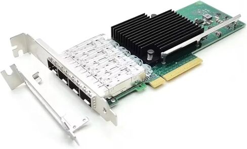 بطاقة الشبكة 10Gbpci-E X710Da 4-Way Sfp+Lc Port Ethernet LAN محول الخادم X710-Da 4، باستخدام Pciex8، X16 للخادم (قوس قصير) in Kuwait