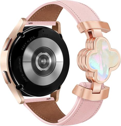 أساور جلدية رفيعة بتصميم Moinspire للنساء 20 مم حزام ساعة Lucky Clover مغناطيسي متوافق مع ساعة Samsung Galaxy Watch 7/6/5/4/Active 2/4 6 Classic/5 Pro/FE 40 مم 42 مم 43 مم 44 مم 45 مم 46 مم 47 مم in Kuwait