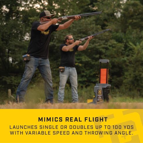 Caldwell ClayCopter Surface-To-Air Target Launcher with Bluetooth Connection, Hands-Free, Rechargeable Battery, Launches Single & Double Targets up to 100 YDS, For Target Shooting, Range, and Outdoors in Kuwait