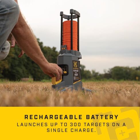 Caldwell ClayCopter Surface-To-Air Target Launcher with Bluetooth Connection, Hands-Free, Rechargeable Battery, Launches Single & Double Targets up to 100 YDS, For Target Shooting, Range, and Outdoors in Kuwait