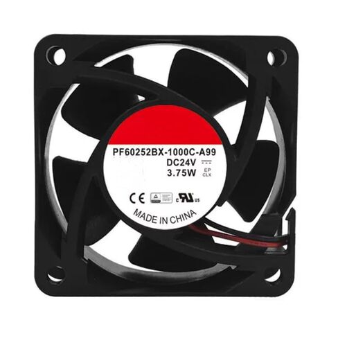 PF60252BX-1000C-A99 DC 24V 3.75W 60x60x25mm 2-Wire Cooling Fan in Kuwait