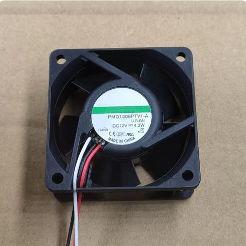 PMD1206PTV1-A DC 12V 4.3W 60x60x25mm مروحة تبريد 3 أسلاك in Kuwait