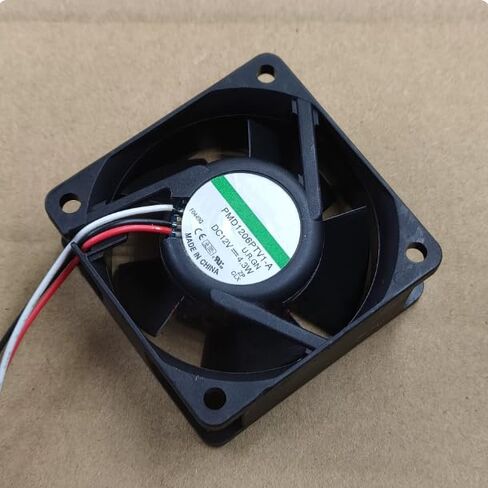 PMD1206PTV1-A DC 12V 4.3W 60x60x25mm مروحة تبريد 3 أسلاك in Kuwait