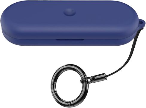 case Compatible with Nothing Ear (Open) Cover Wireless Earbuds Silicone Material Shockproof Unique Portable Protective Cover with Carabiner (Black) in Kuwait