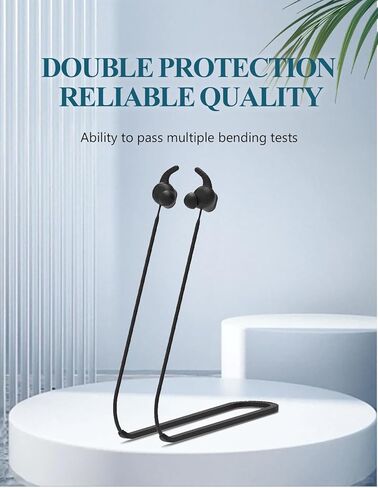 لحزام Beats Solo Buds، حبل رياضي من السيليكون الناعم المضاد لفقدان الحزام، إكسسوارات تصميم خاصة مضادة للانزلاق متوافقة فقط مع سلك حبل الرقبة Beats Solo Buds، أسود in Kuwait