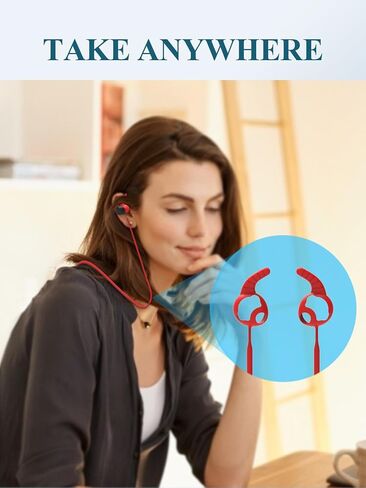 لحزام Beats Solo Buds، حبل رياضي من السيليكون الناعم المضاد لفقدان الحزام، إكسسوارات تصميم خاصة مضادة للانزلاق متوافقة فقط مع سلك حبل الرقبة Beats Solo Buds، أسود in Kuwait
