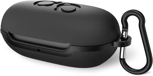 Geekria Silicone Case Cover Compatible with Samsung Galaxy Buds+ True Wireless Earbuds, Protective Carrying Case with Keychain Hook, Charging Port Accessible (Black) in Kuwait