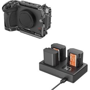SmallRig Cage for Sony FX30 FX3 FX3A with Cable Clamp for HDMI and NP-FZ100 Camera Battery Kit in Kuwait