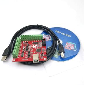 DEVMO Mach3 USB Interface Board USB CNC Controller 4 Axis Motion Control Card Interface Breakout Board for Stepper Motor Driver in Kuwait