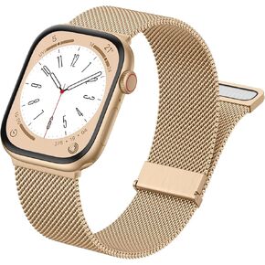 سوار معدني GEAK متوافق مع أساور ساعة Apple للنساء والرجال 40 مم 42 مم 41 مم 38 مم 44 مم 45 مم 46 مم 49 مم، حزام مغناطيسي ميلانيزي من الفولاذ المقاوم للصدأ لسلسلة iWatch 11 10 9 8 7 6 5 4 SE Ultra 3 2 1 in Kuwait