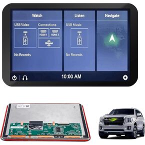 Yitrust 85100044 12.6 بوصة LCD المقعد الخلفي للترفيه شاشة تعمل باللمس لـ 2021-2023 تشيفي سوبربان جي إم سي يوكون XL كاديلاك إسكاليد 2021-2024 استبدال مسند الرأس للتلفزيون in Kuwait