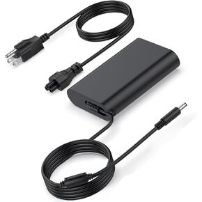 شاحن 65 واط لجهاز Dell Inspiron 7300 7391 7500 7506 7586 7786 2 في 1 P36E P76F P76F001 P36E001 P97F001 P97F003 P113G001 P114G001 P124G001 P125G001 مصدر طاقة الكمبيوتر المحمول سلك المحول in Kuwait
