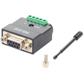2 In 1 DB9 RS232 to RS485 TTL Serial Converter D-Sub 9Pin to 5Pin Screw Terminal Block RS232 to 3.3V/5V Interface Signal Adapter for Industrial Automation, PLC, Embedded Systems (DB9 Female) in Kuwait