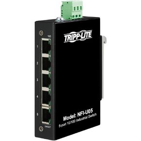 Tripp Lite Industrial 8 Port Ethernet Network Switch 10/100 Mbps -40° to 167°F Temperature Range Unmanaged TAA Compliant DIN Mount (NFI-U08-2) in Kuwait