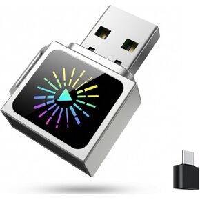 محول CarPlay & Android Auto 2 في 1، WiFi 6 Mini Metal Wireless CarPlay Dongle، التوصيل والتشغيل USB-A لهاتف iPhone iOS 10+ وAndroid 11+، يحول CarPlay/Android Auto السلكي من المصنع إلى لاسلكي in Kuwait