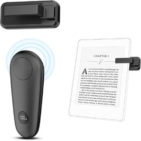 جهاز التحكم عن بعد لصفحة التحكم عن بعد لأجهزة Kindle Paperwhite Scribe Oasis Kobo للقراءة الإلكترونية، جهاز Clicker Page Turner لأجهزة iPhone وiPad وأجهزة Android اللوحية لقراءة كاميرا الفيديو ومشغلات تسجيل الفيديو عن بعد، أسود in Kuwait