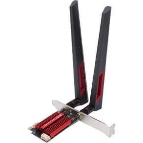 CUIFATI WiFi 7 PCIe WiFi Card, RTL8922 Pro Band 6400Mbps Wireless Network Adapter for Desktop, with 2x2 10dBi High Gain Antennae in Kuwait
